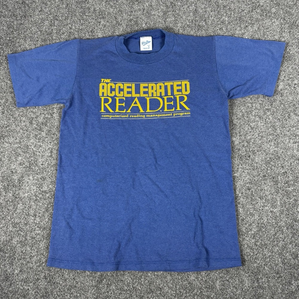 Vintage 1980s "Accelerated Reader" T-Shirt Single Stitch USA Small